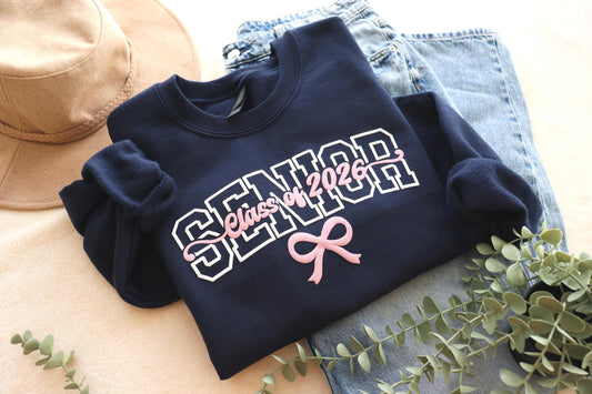 Senior 2026 Personalized Puff Sweatshirt