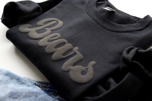 Custom Team Name Puff Crewneck Sweatshirt