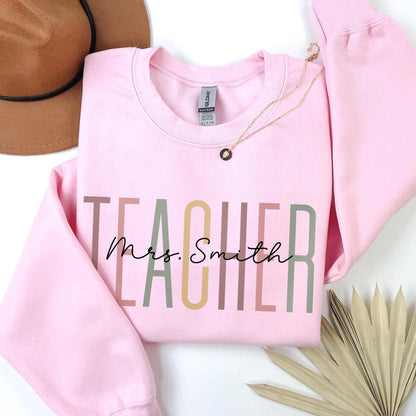 Personalized Teacher Sweatshirt: Appreciation Gift