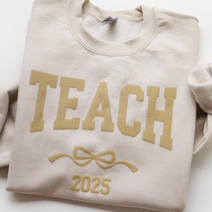 Teacher Custom Puff Sweatshirt