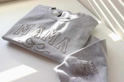 Mama Personalized Puff Sweatshirt