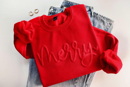 Merry Puff Christmas Sweatshirt