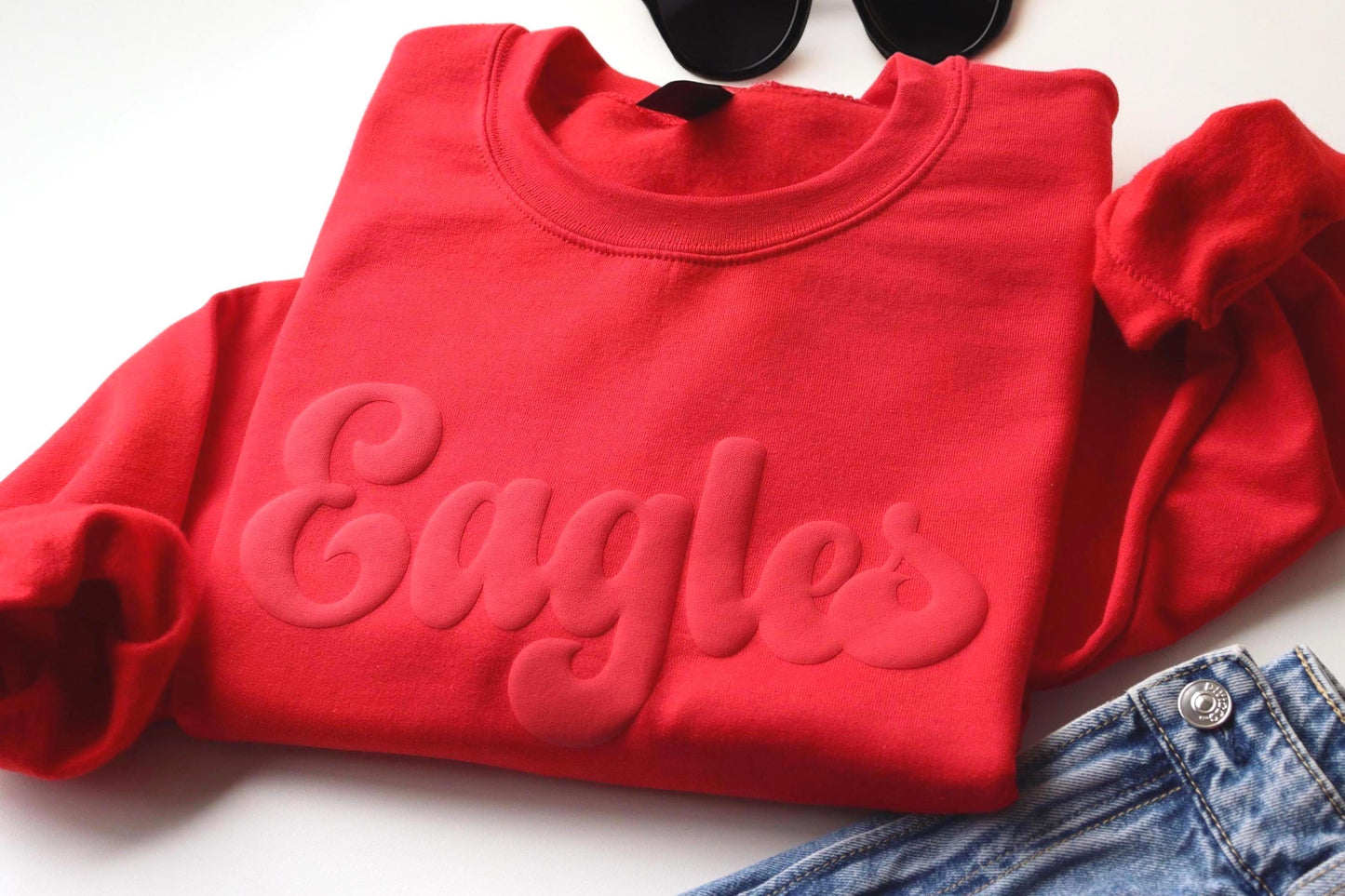 Team Name Personalized Puff Sweatshirt