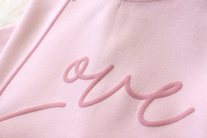 Love Puff Script Sweatshirt