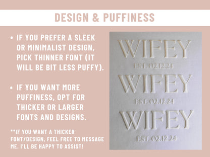 Custom Text Puff Sweatshirt