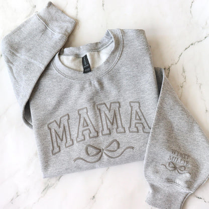 Mama Personalized Puff Sweatshirt