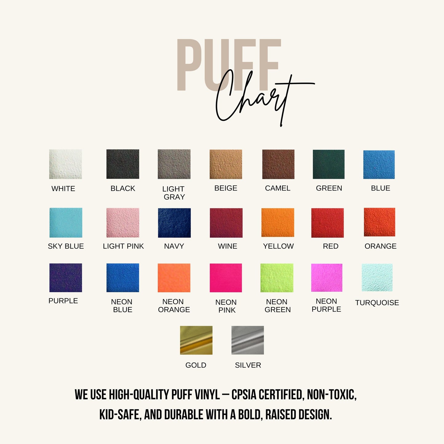 Custom Text Puff Sweatshirt