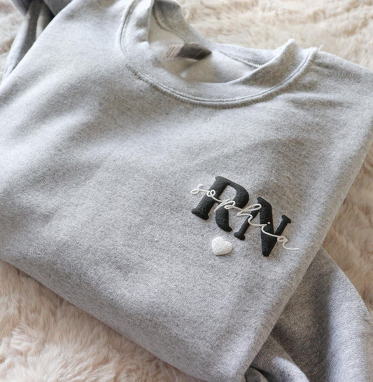 RN Personalized Puff Sweatshirt