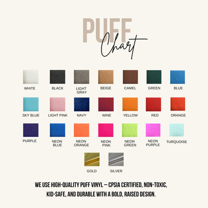 Team Name Personalized Puff Sweatshirt