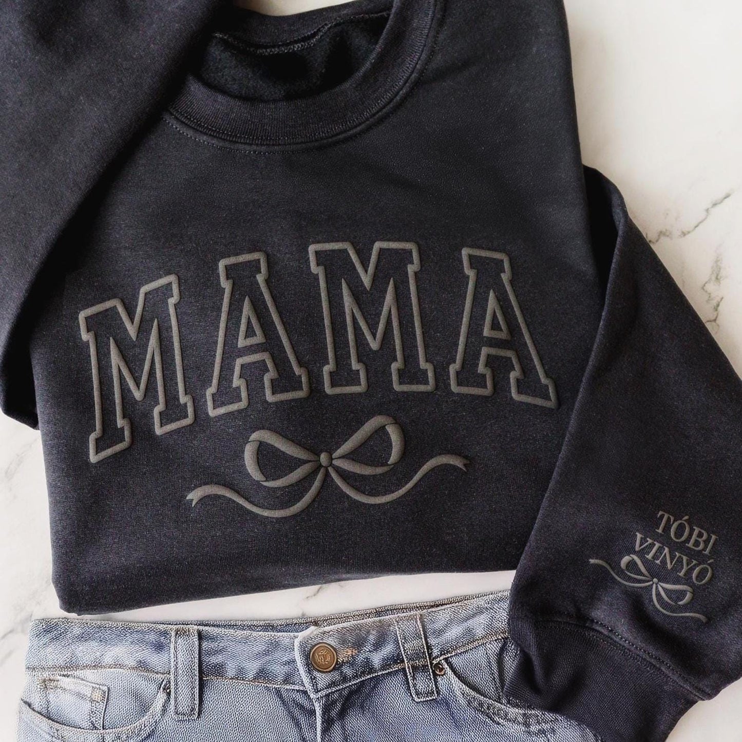 Mama Personalized Puff Sweatshirt