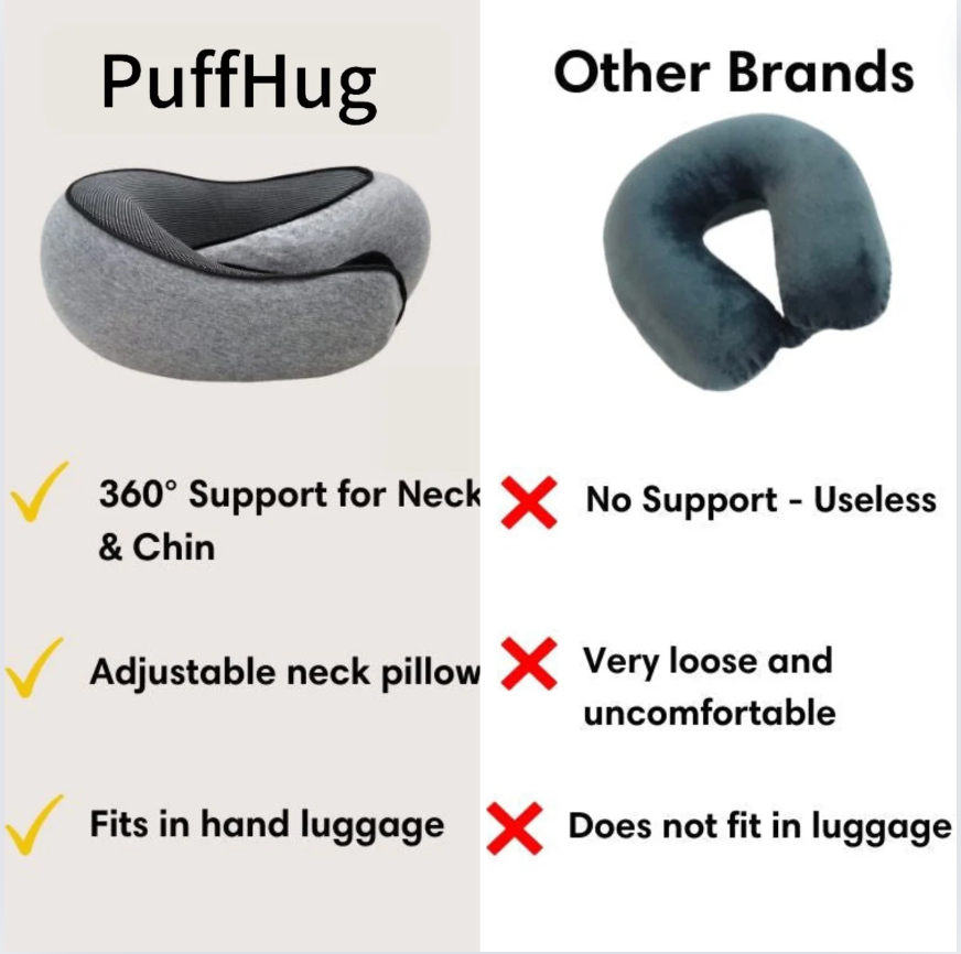 PuffHug™ Travel Neck Pillow