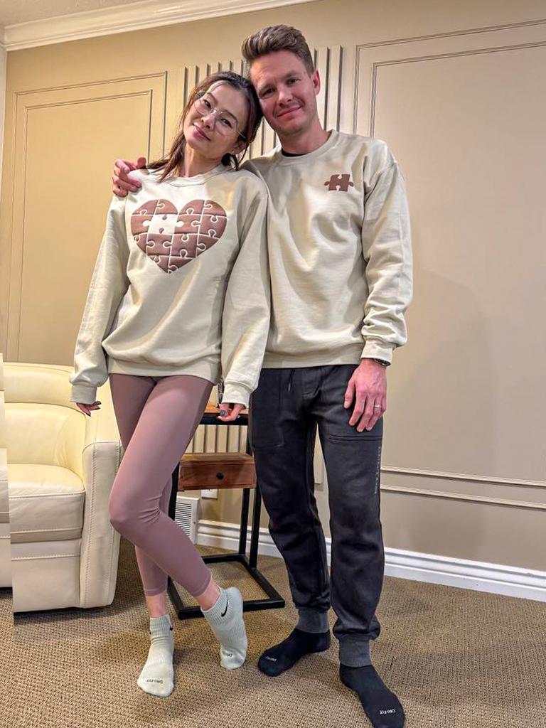 Heart Puzzle Puff Sweatshirt