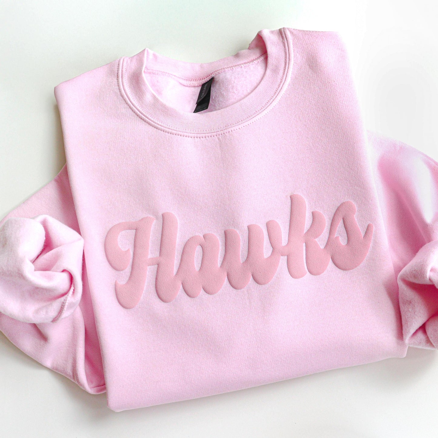 Custom Team Name Puff Crewneck Sweatshirt