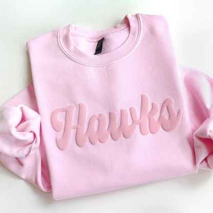 Custom Team Name Puff Crewneck Sweatshirt
