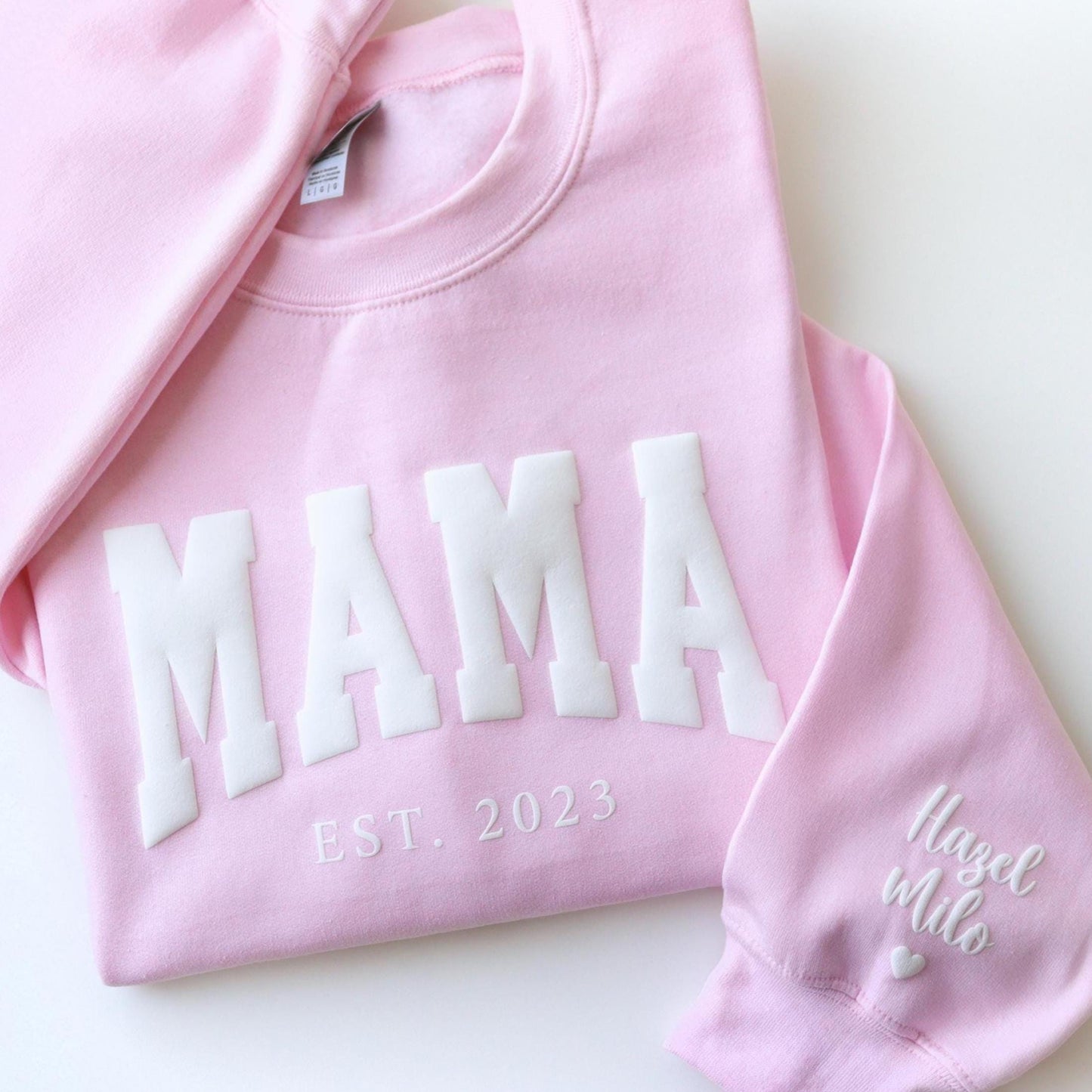 Mama Puff Personalized Embossed Sweatshirt