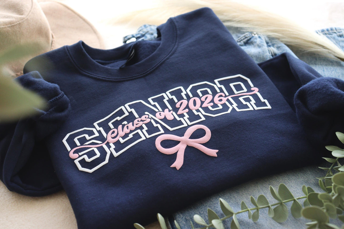 Senior 2026 Personalized Puff Sweatshirt