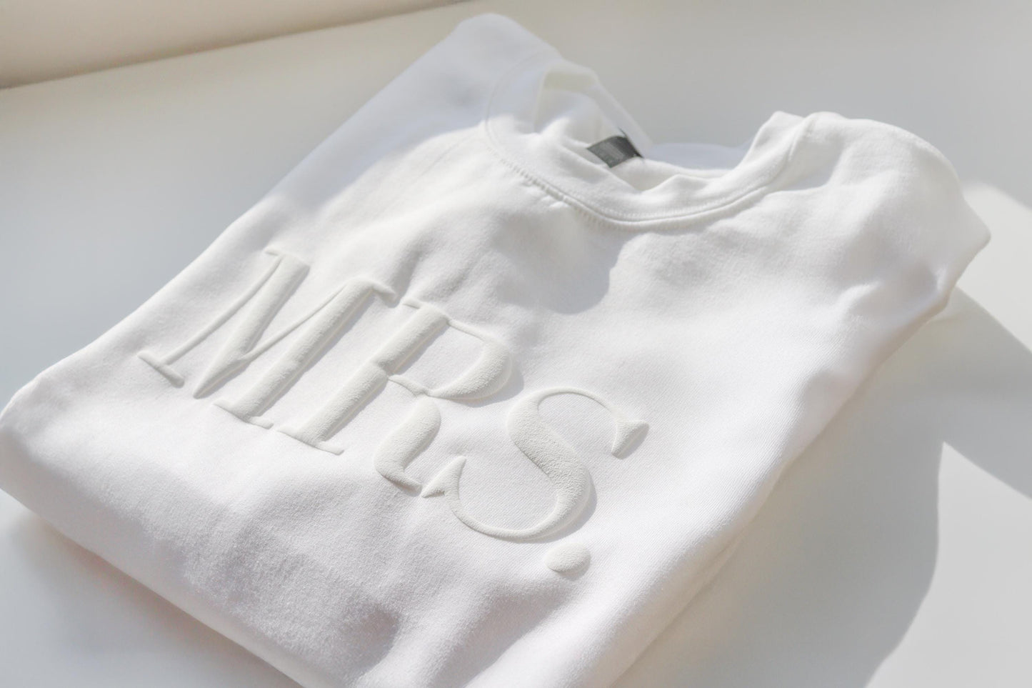 Mrs & Mr Personalized Puff Sweatshirt