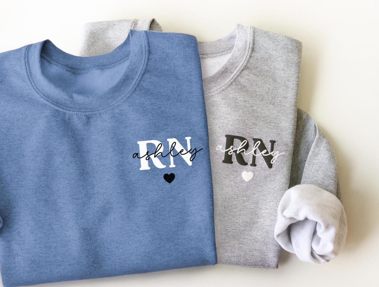 RN Personalized Puff Sweatshirt
